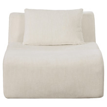 Claire Linen Armless Lounge Chair